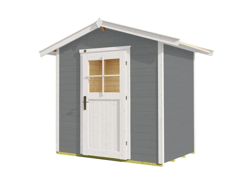 Weka Gartenhaus 223 Größe 1 mit Einzeltür grau - Image 2