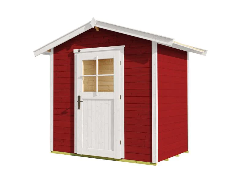 Weka Gartenhaus 223 Größe 1 mit Einzeltür schwedenrot - Image 2
