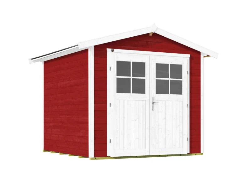 Weka Gartenhaus 224 Größe 3 mit Doppeltür schwedenrot - Image 2