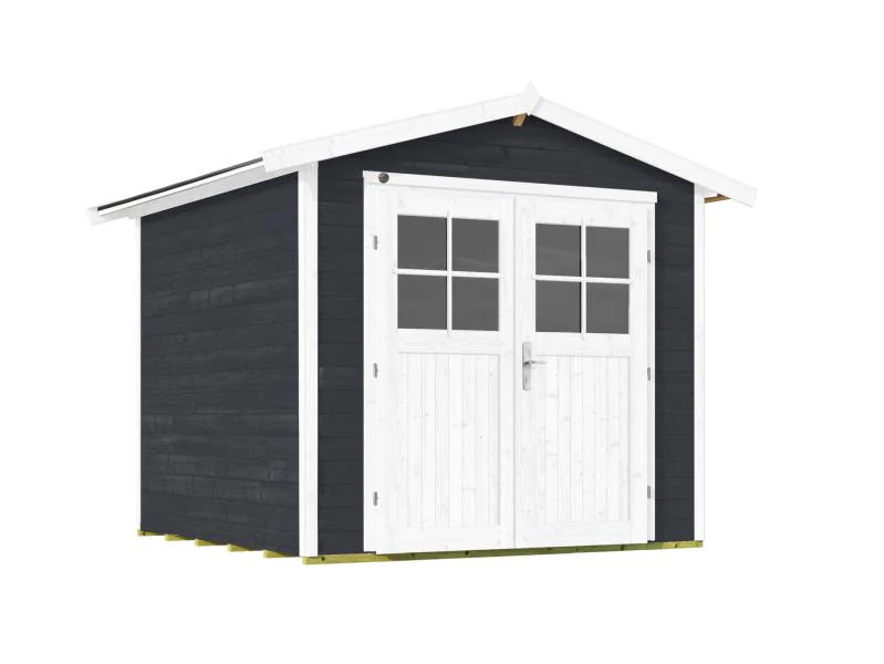 Weka Gartenhaus 224 Größe 4 mit Doppeltür anthrazit - Image 2