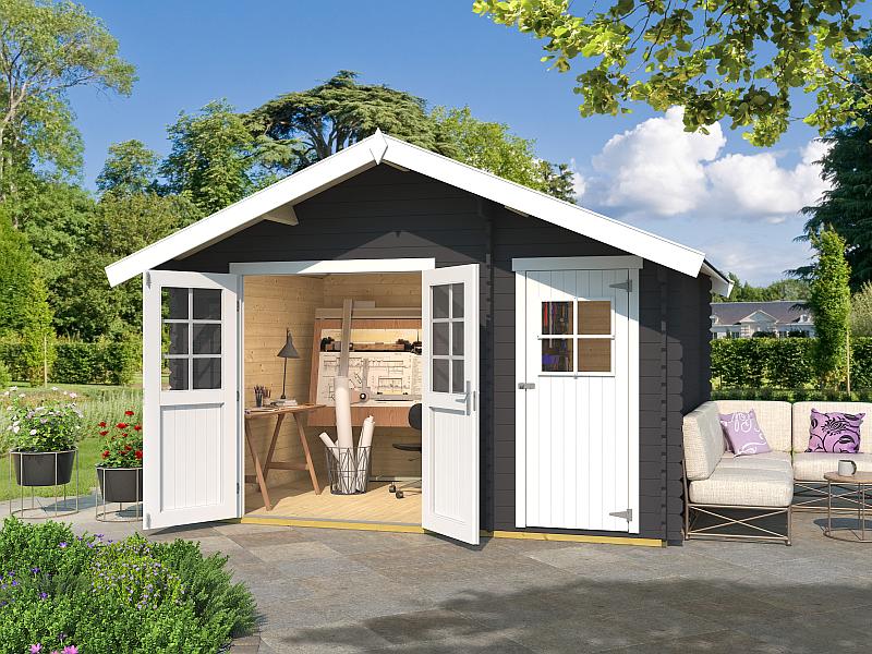 Weka Gartenhaus 253 Größe 1 28 mm graphitgrau