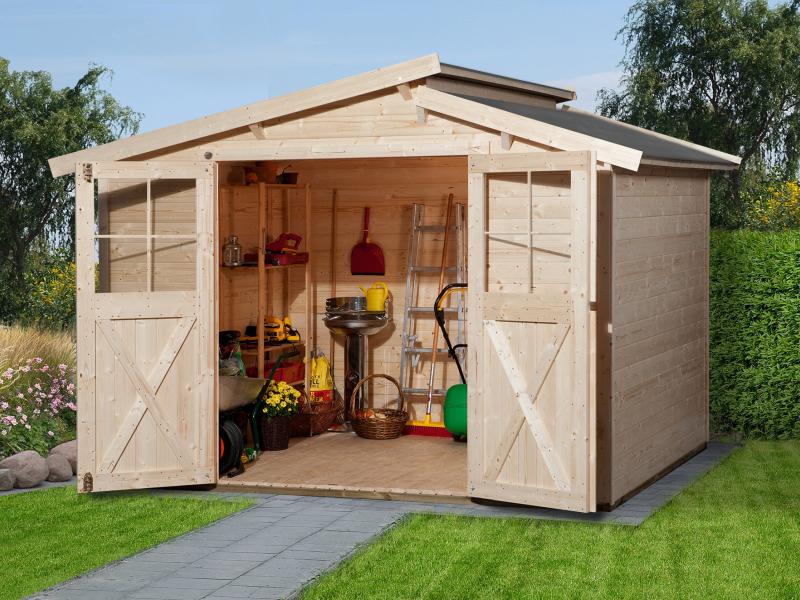 Weka Gartenhaus 323 Größe 3 natur
