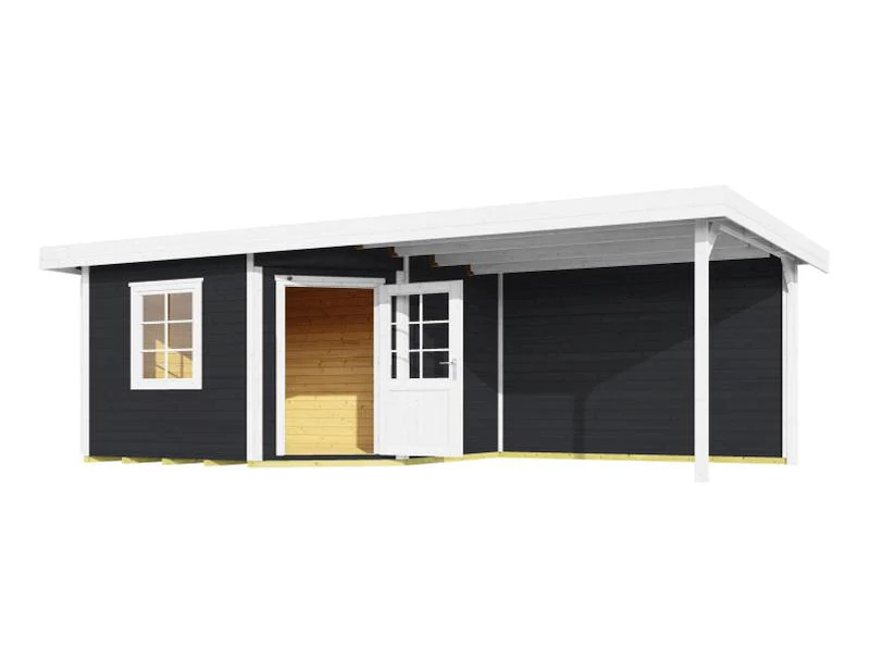Weka Gartenhaus 5-Eck-Haus 213 Gr 2 anthrazit Anbau 300 cm - Image 2