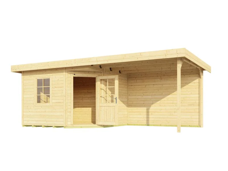 Weka Gartenhaus 5-Eck-Haus 213 Gr 2 natur Anbau 300 cm - Image 2