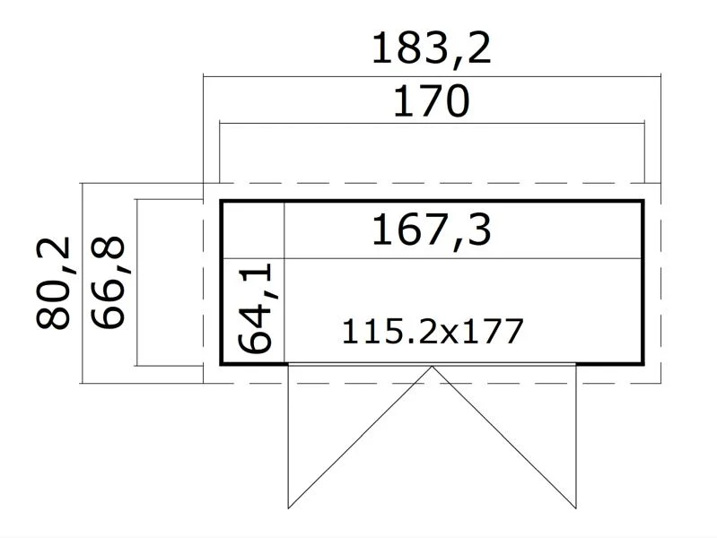Weka Gartenhaus Mori Gr. 1.2 mit Pultdach, inkl. Fußboden - Image 3