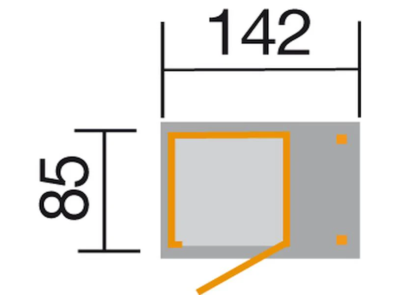 Weka Geräteschrank mit Schleppdach und Einzeltür - Image 3
