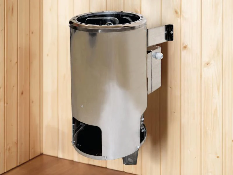 Weka Massivholz-Elementsauna Laukkala 1 GT, inkl. 3,6 kW Bioofen digitale Steuerung, mit  Sauna-Leuc - Image 5