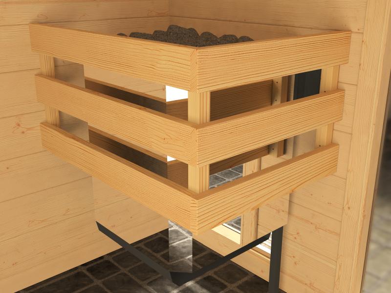 Weka Massivholzsauna 38 mm Valida 4 GTF - Image 5
