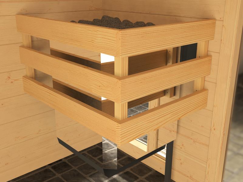 Weka Massivholzsauna 38 mm Valida Eck 1.8 GTF - Image 7