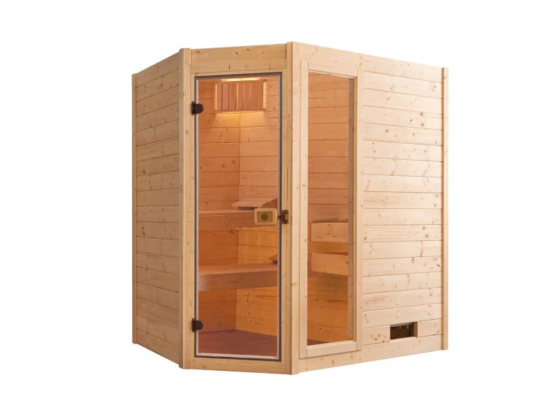 Weka Massivholzsauna 38 mm Valida Eck 1 GTF - Image 2