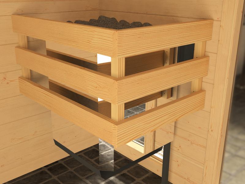 Weka Massivholzsauna 38 mm Valida Eck 2 GTF - Image 7
