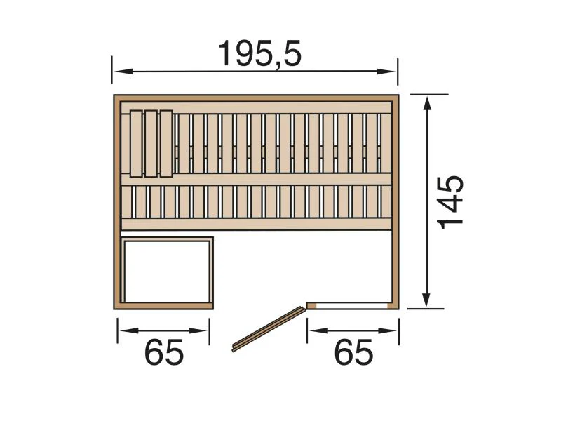 Weka Massivholzsauna Bergen 1 GTF, inkl. 5,4 Ofen Kompakt integr. Steuerung und bodentiefes Fenster - Image 2