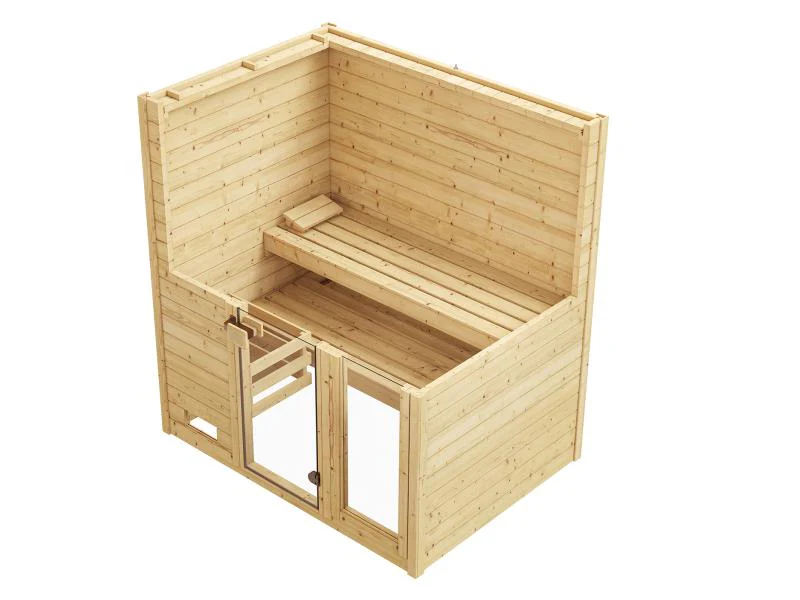 Weka Massivholzsauna Valida 2 GTF, inkl. 4,5 Bioofen digitale Steuerung (BioS), mit Fenster - Image 7