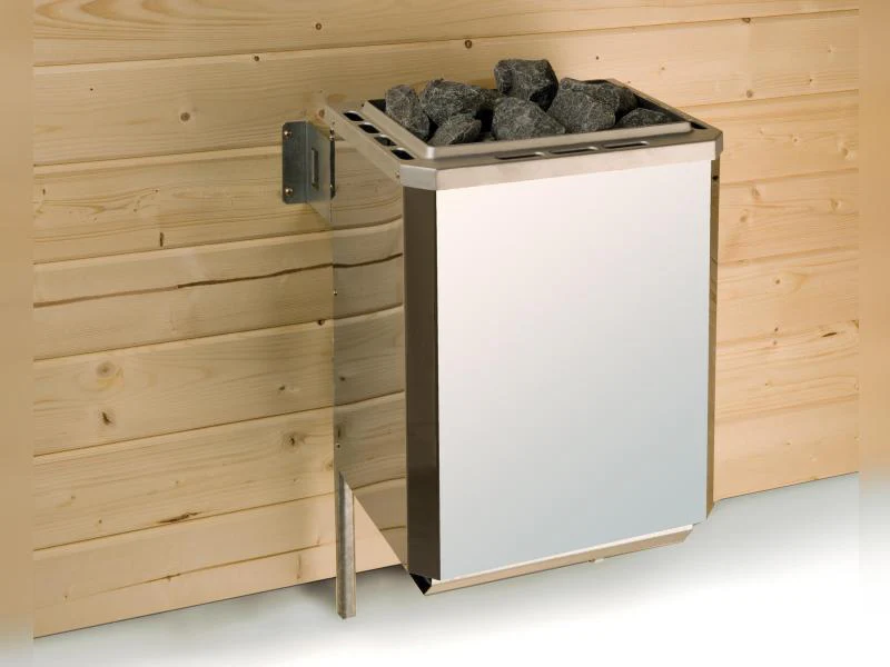 Weka Massivholzsauna Valida 3 GT, inkl. 7,5 kW Ofen digitale Steuerng (OS), Ganzglastür - Image 4