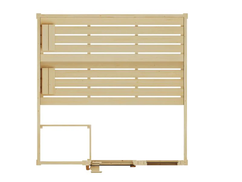 Weka Massivholzsauna Valida 3 GTF, inkl. 7,5 kW Bioofen digitale Steuerng (BioS), Ganzglastür und Fe - Image 9