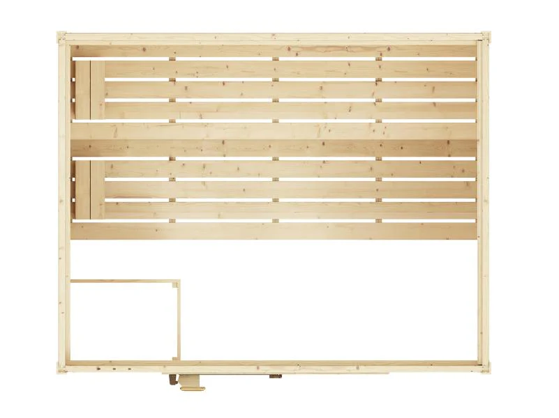 Weka Massivholzsauna Valida 4 GT, inkl. 9 kW Bioofen digitale Steuerng (BioS), Ganzglastür - Image 8
