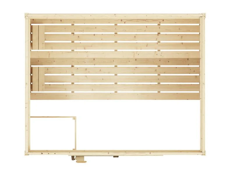 Weka Massivholzsauna Valida 4 GTF, inkl. 9 kW Bioofen digitale Steuerng (BioS), Ganzglastür und Fens - Image 6