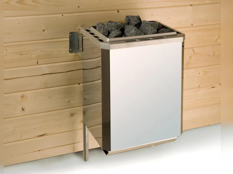 Weka Massivholzsauna Valida Eck 1 GTF, inkl. 4,5 kW Ofen digitale Steuerung (OS), mit Ganzglastür un - Image 5