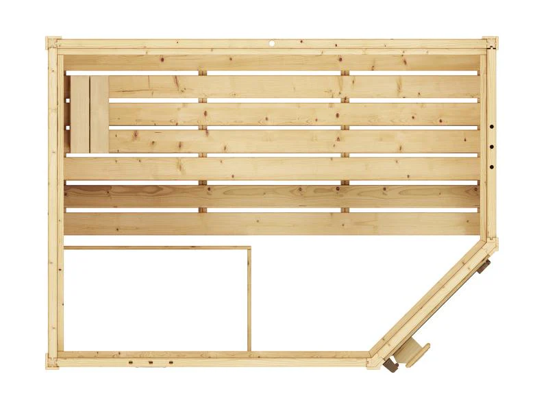 Weka Massivholzsauna Valida Eck 1 GTF, inkl. 7,5 kW Bioofen digitale Steuerung (BioS), mit Ganzglast - Image 7