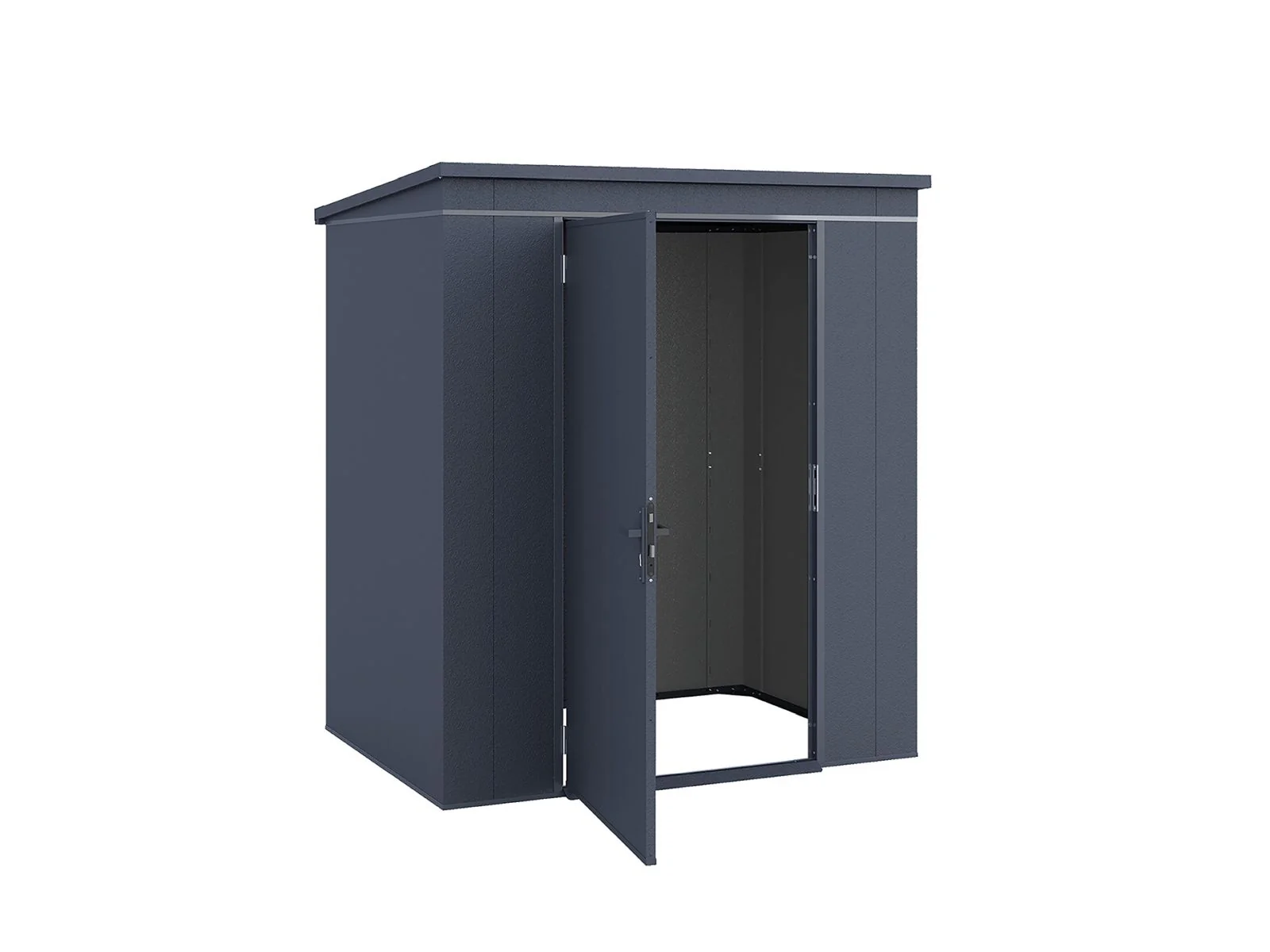 Weka Metallgerätehaus Gary 187 x 137 cm - anthrazit - Image 10