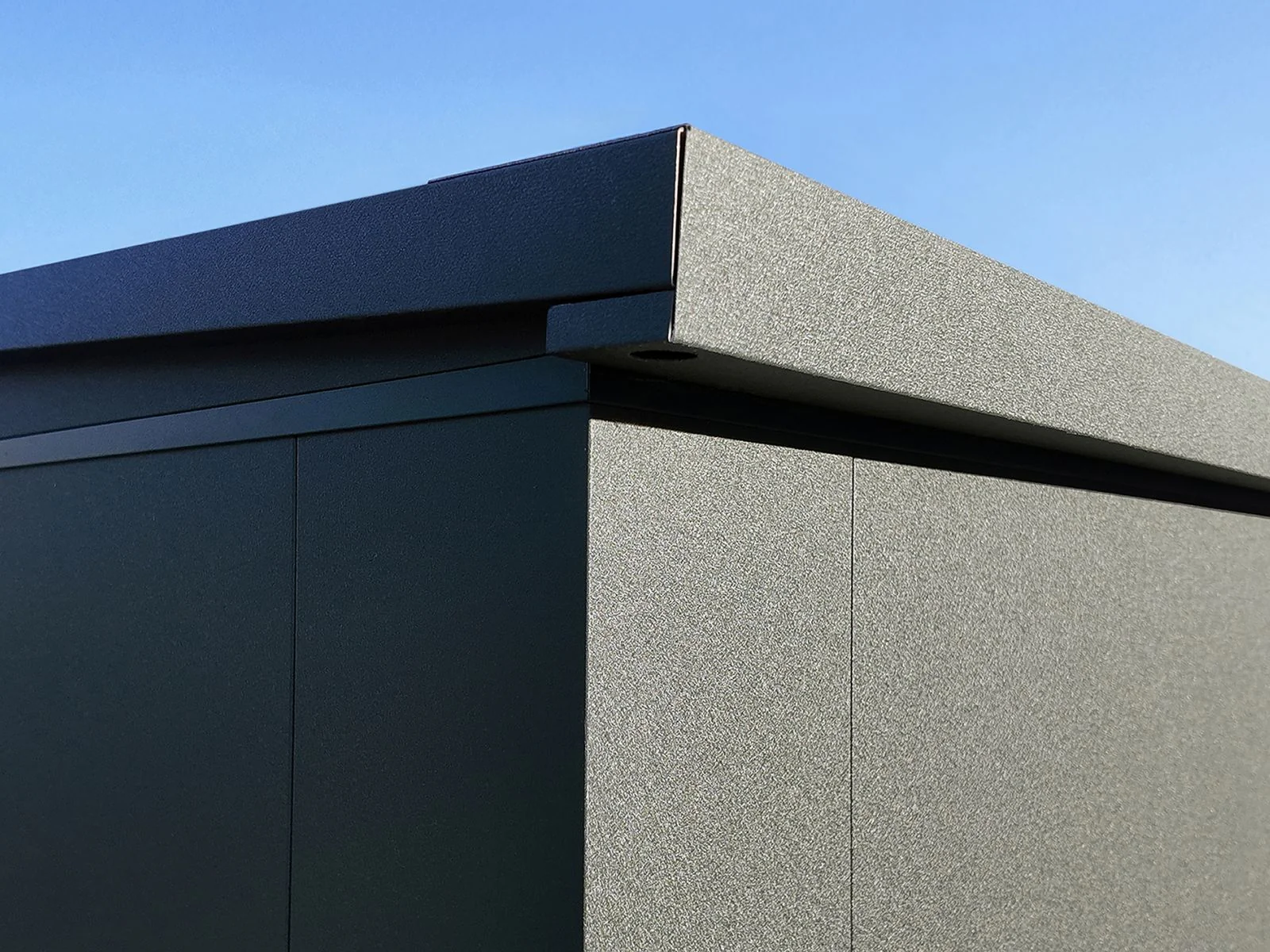 Weka Metallgerätehaus Gary 187 x 137 cm - anthrazit - Image 3