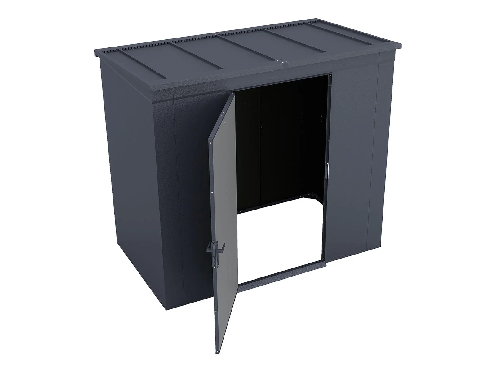 Weka Metallgerätehaus Gary 237x137 cm - anthrazit - Image 11