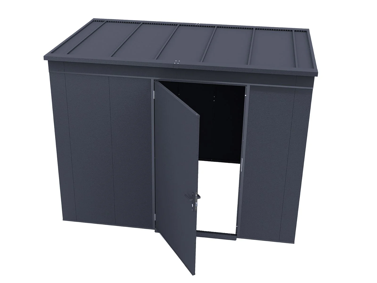 Weka Metallgerätehaus Gary 287x187 cm - anthrazit - Image 10