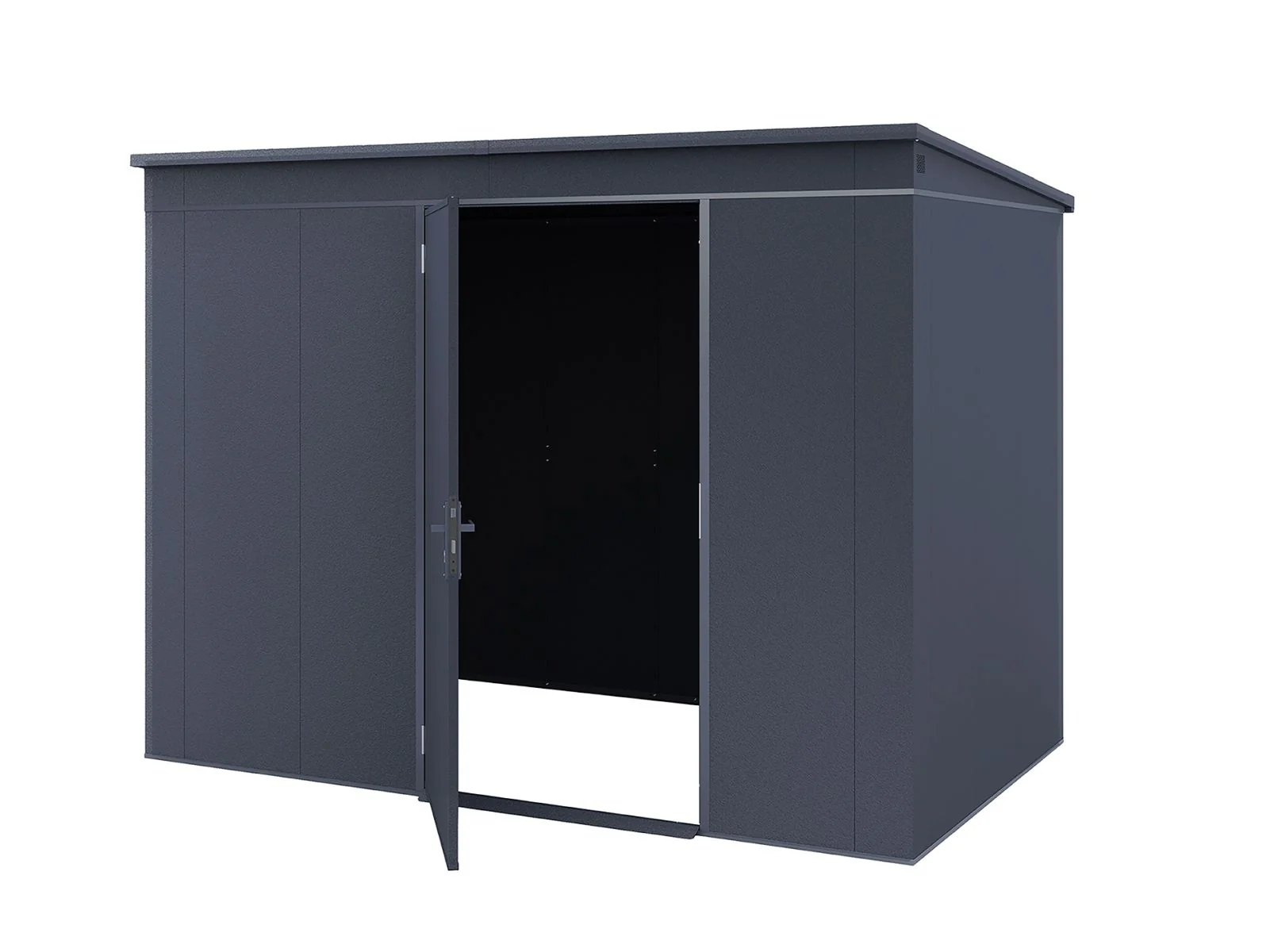 Weka Metallgerätehaus Gary 287x187 cm - anthrazit - Image 11