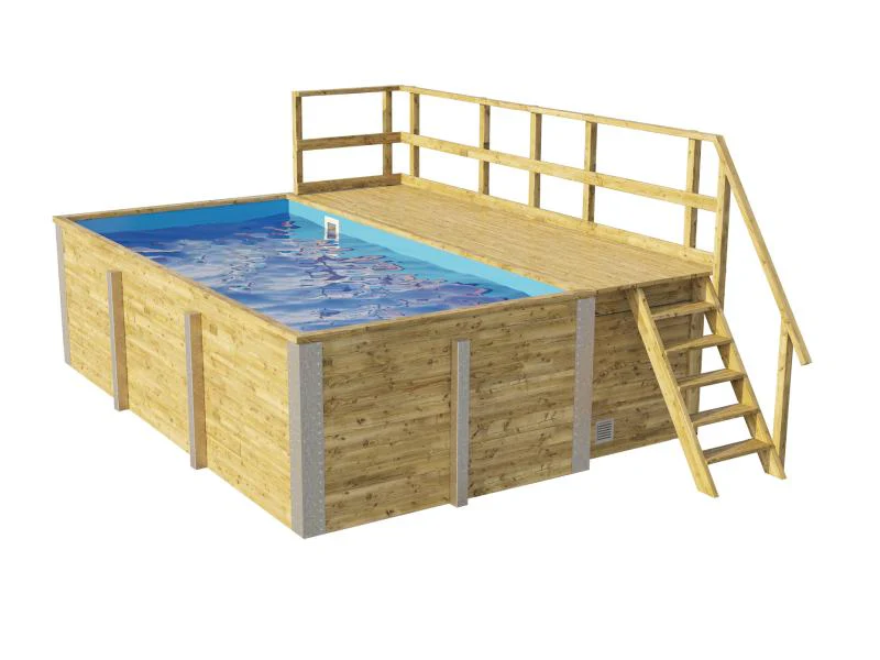 Weka Pool 595 Gr. 1 Folie blau  inkl. Sandfilteranlage und Technikraum - Image 4