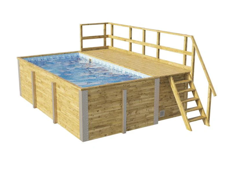 Weka Pool 595 Gr. 1 Folie blau/mosaic inkl. Sandfilteranlage und Technikraum - Image 5