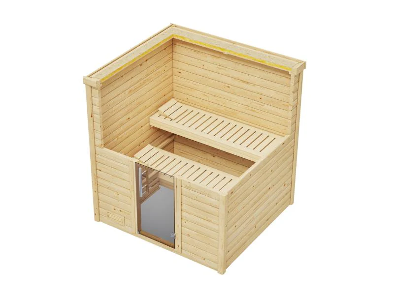 Weka Premium-Massivholzsauna 45 mm Bergen 1,8 GT - Image 6