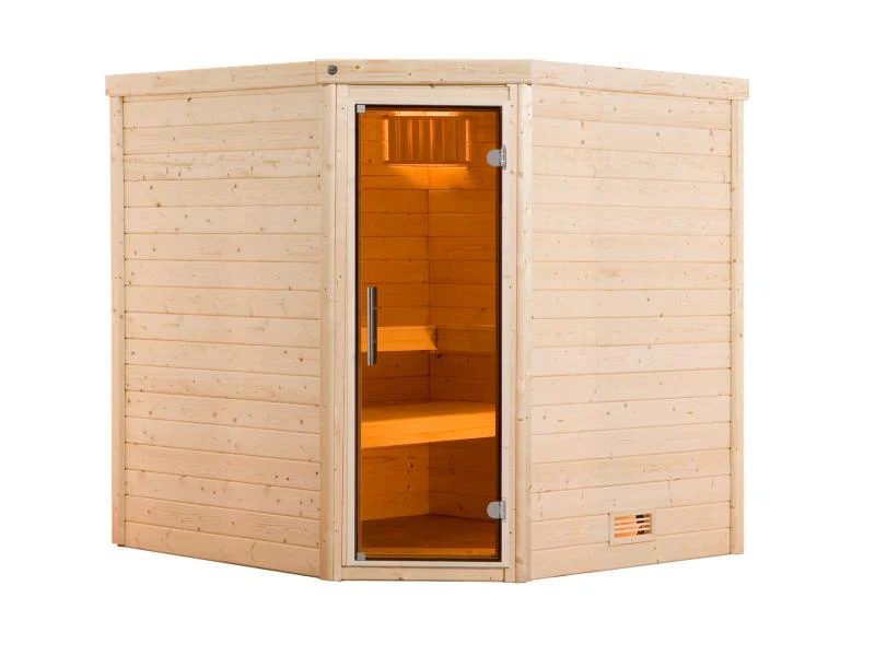 Weka Premium-Massivholzsauna 45 mm Turku 2 GT - Image 3