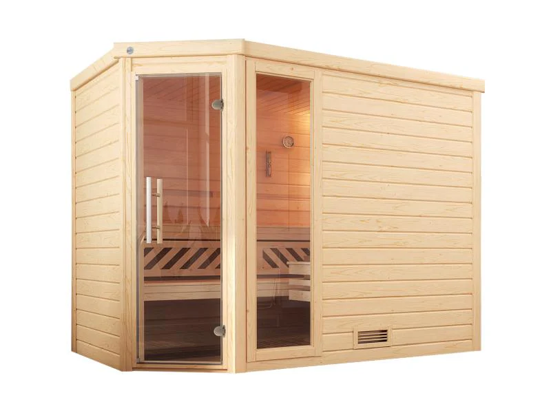Weka Premium-Massivholzsauna 45 mm Turku 3 GTF ohne Ofen - Image 3