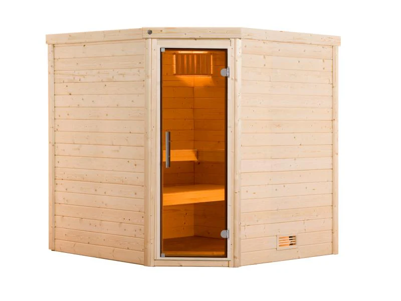 Weka Premium-Massivholzsauna Turku 1 GT Sparset 2 inkl. 7,5 kW Sauna-Bioofen - Image 3