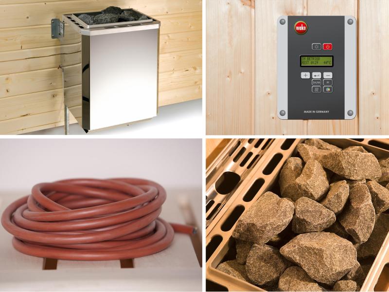 Weka Premium-Massivholzsauna Turku 1 GTF Sparset 2 inkl. 7,5 kW Sauna-Bioofen - Image 8