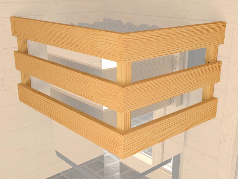 Weka Premium Sauna Bergen 2, inkl. Sparset mit 7,5 kW Bios inkl. Steuerung, Ganzglastür und Fenster - Image 5
