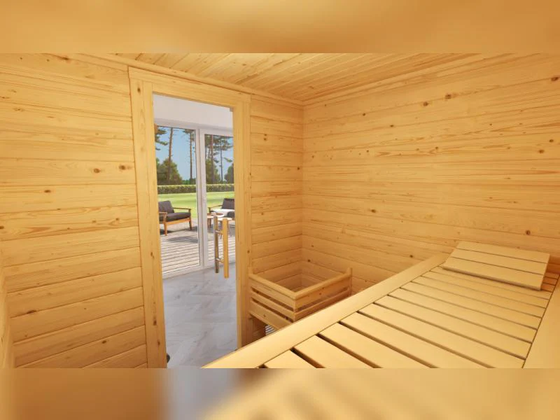 Weka Premium Sauna Bergen 2, inkl. Sparset mit 7,5 kW OS inkl. Steuerung, Ganzglastür - Image 5