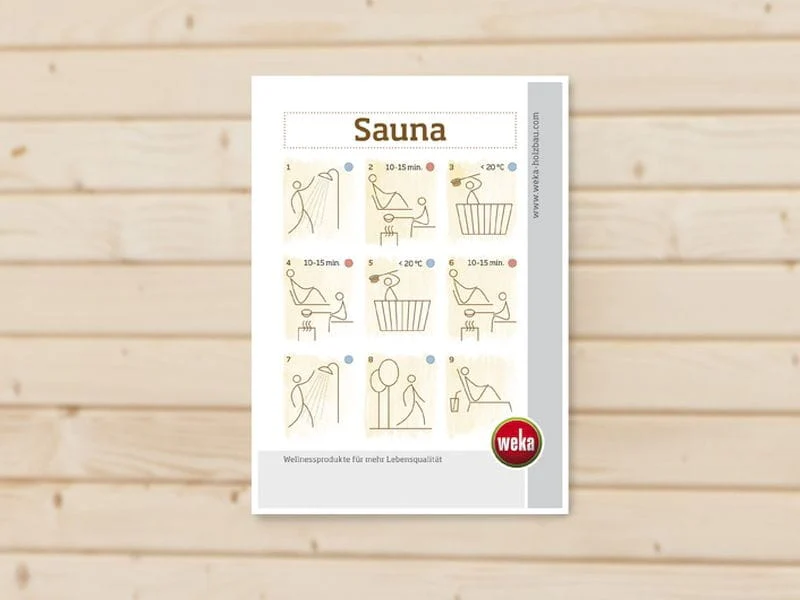 Weka Sauna Baderegeln