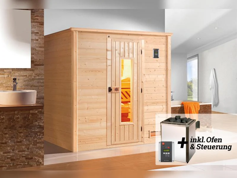 Weka Sauna Bergen Gr. 1 inkl. 7,5 kW OS