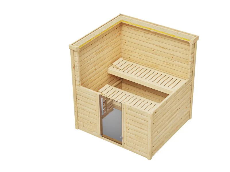 Weka Sauna Bergen Gr. 2 GT, inkl. 5,4 kW Ofen Kompakt integr. Steuerung - Image 5