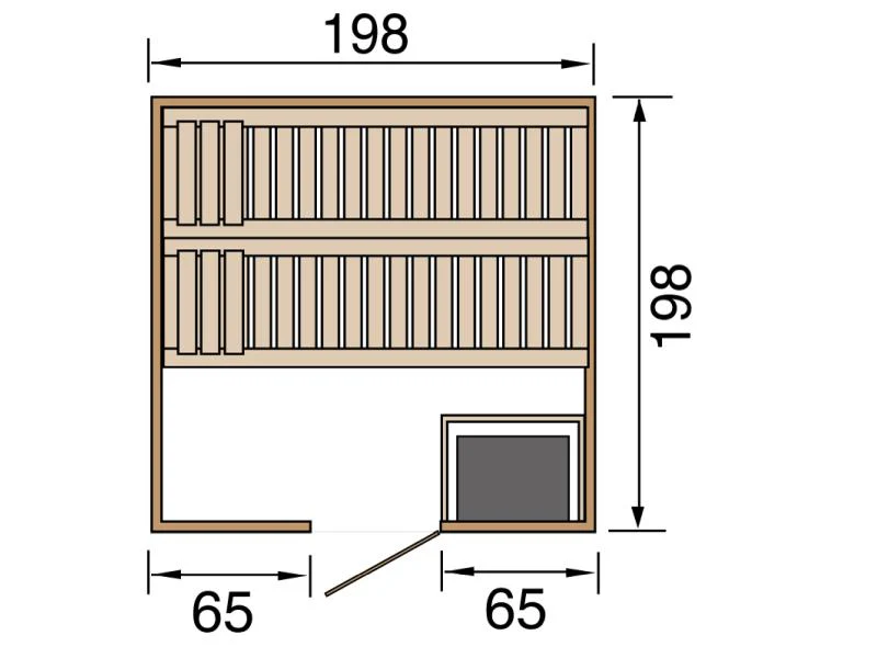 Weka Sauna Bergen Gr.2 inkl. 7,5 kW BioS - Image 3