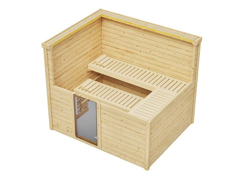 Weka Sauna Bergen Gr. 3 GT,  inkl. 9 kW Ofen digitale Steuerung (OS) - Image 5
