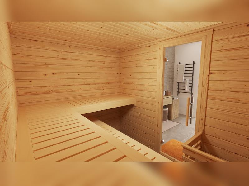 Weka Sauna Bergen Gr. 3 GT,  inkl. 9 kW Ofen Kompakt integr. Steuerung (BioS) - Image 7