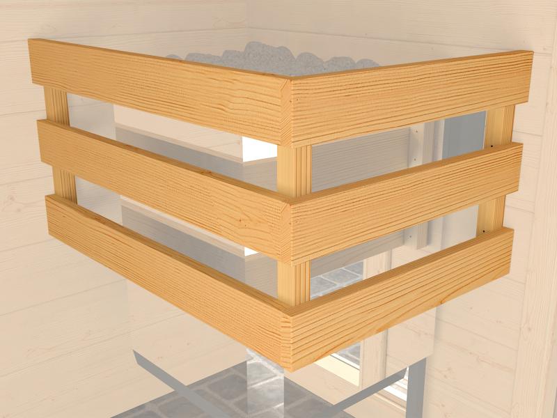 Weka Sauna Bergen Gr. 3 GT,  inkl. 9 kW Ofen Kompakt integr. Steuerung (BioS) - Image 8