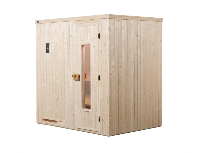 Weka Sauna Halmstad Gr.1 inkl. 4,5 kW Saunaofen (OS), mit digitaler Steuerung, Isolierte Holztür - Image 2