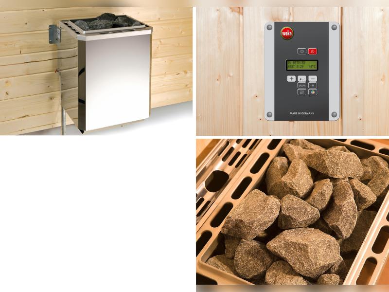 Weka Sauna Halmstad Gr.2 inkl. 7,5kW OS - Image 3