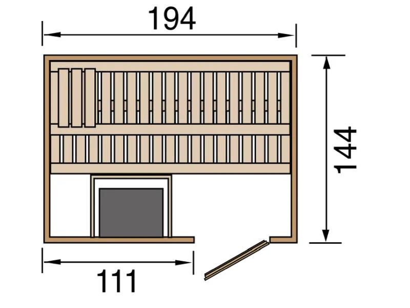 Weka Sauna Halmstad inkl. 7,5 kW OS - Image 6