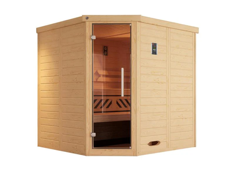 Weka Sauna Kemi Eck Gr. 2 inkl. 7,5 kW OS - Image 2