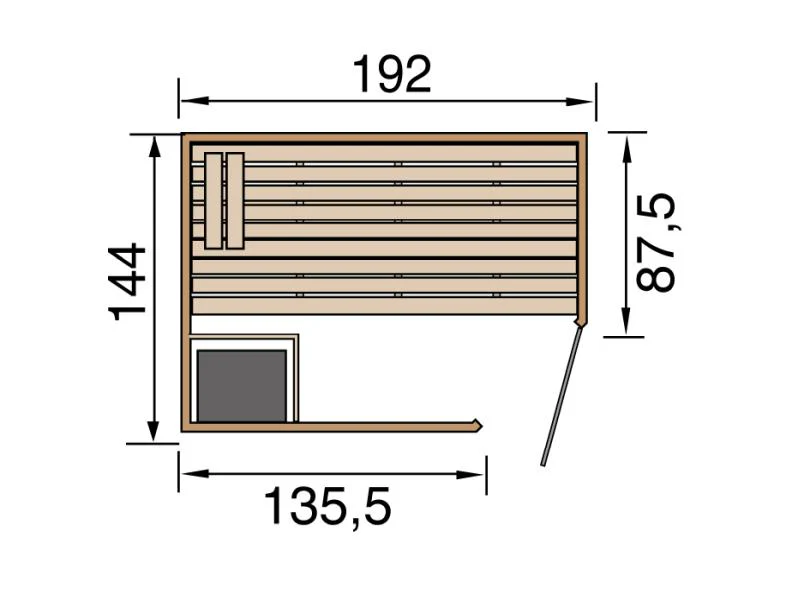 Weka Sauna Kemi Gr.1 inkl. 7,5 kW BioS - Image 3