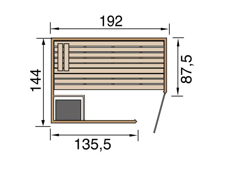 Weka Sauna Kemi Gr.1 inkl. 7,5 kW OS - Image 3